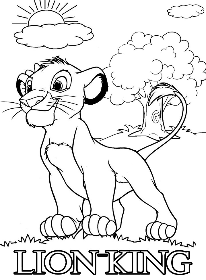 Lion King Coloring Page - Free Printable Coloring Pages for Kids