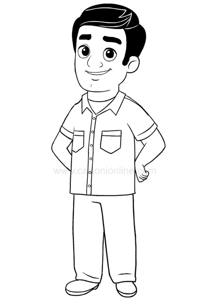 Nina's Father Coloring Page - Free Printable Coloring Pages for Kids