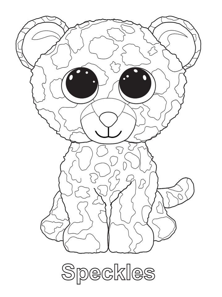 ty beanie boo coloring pages to print