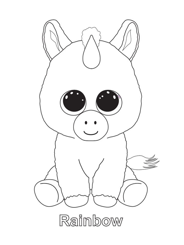 beenie baby coloring pages