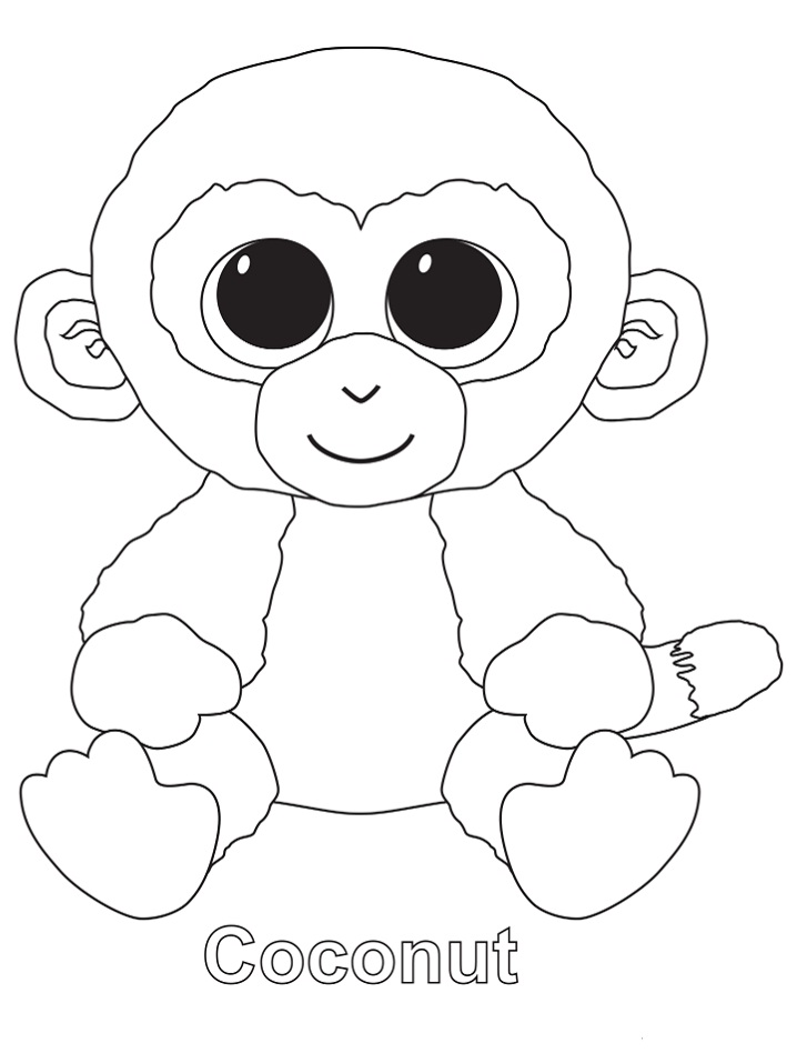 beenie baby coloring pages