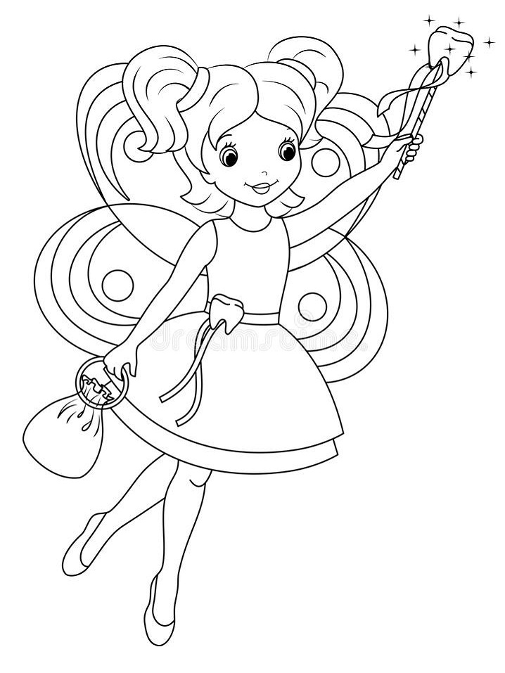Tooth Fairy Coloring Page Free Printable Coloring Pages For Kids