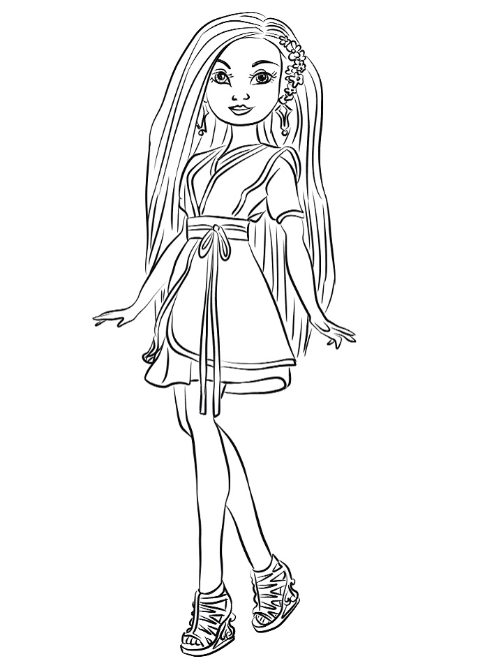 Download Lonnie from Descendants Coloring Page - Free Printable ...
