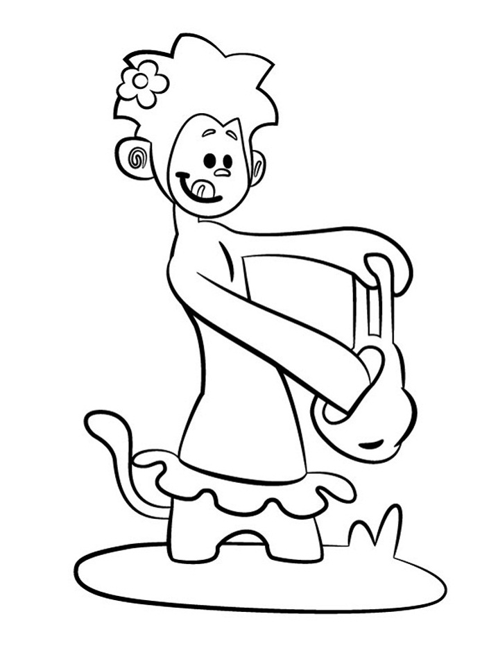 Tee and Mo Coloring Page - Free Printable Coloring Pages for Kids