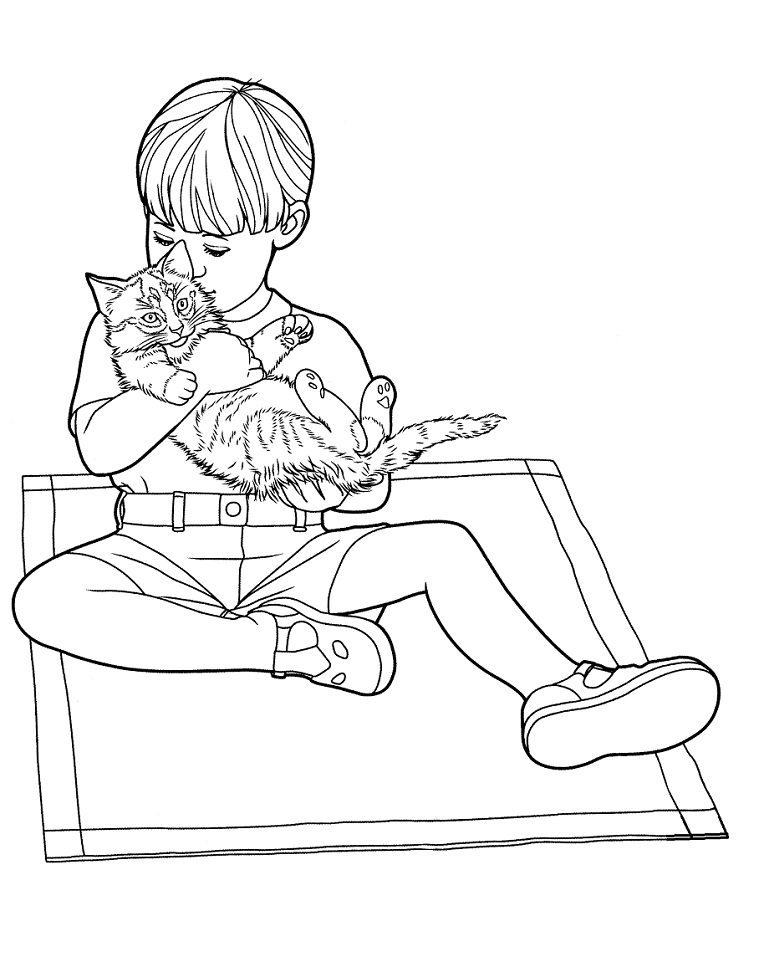 Kitten Coloring Pages - Free Printable Coloring Pages for Kids