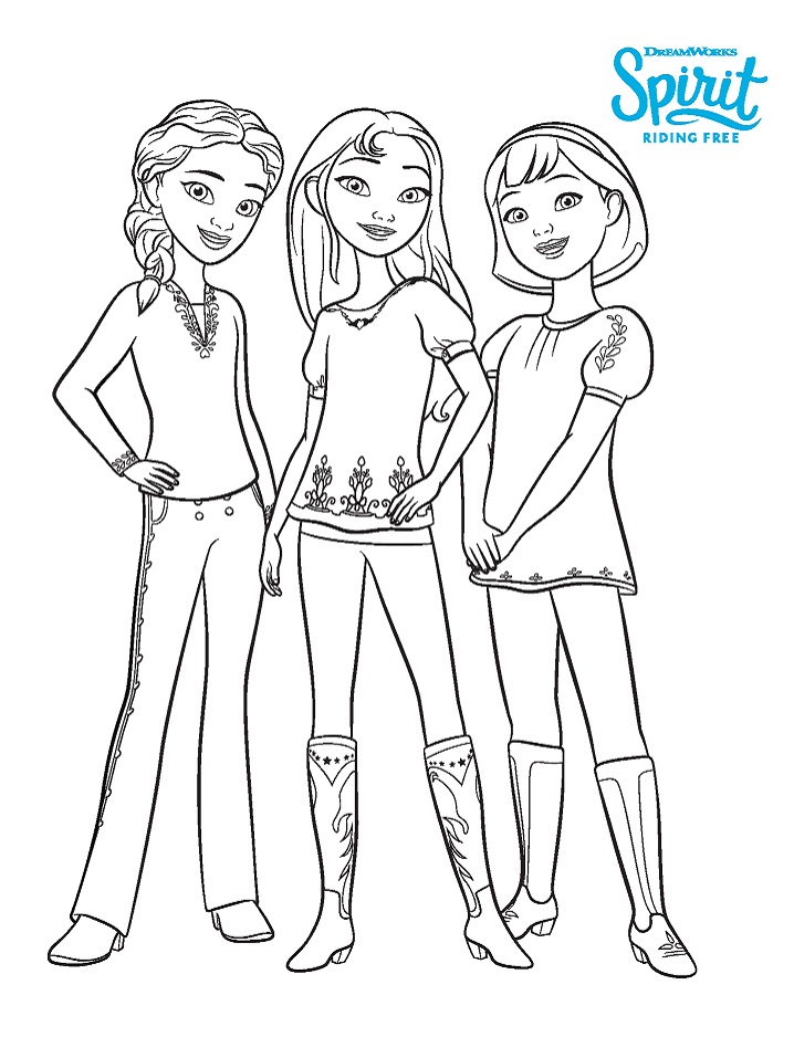 Spirit Riding Free Coloring Pages Free Printable Coloring Pages For Kids