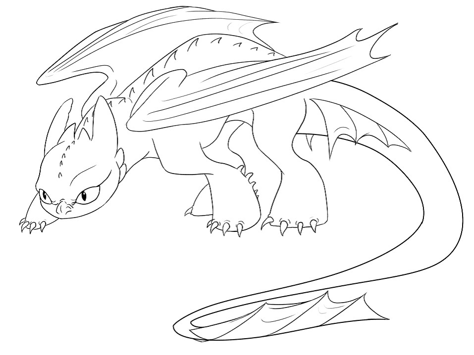 Download Creeping Toothless Coloring Page - Free Printable Coloring ...