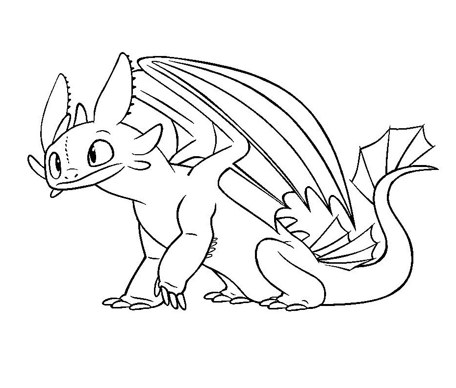 Printable Toothless Coloring Pages For Kids