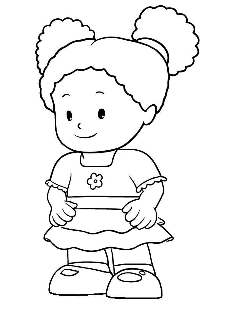 tessa of little people coloring page free printable coloring pages for kids