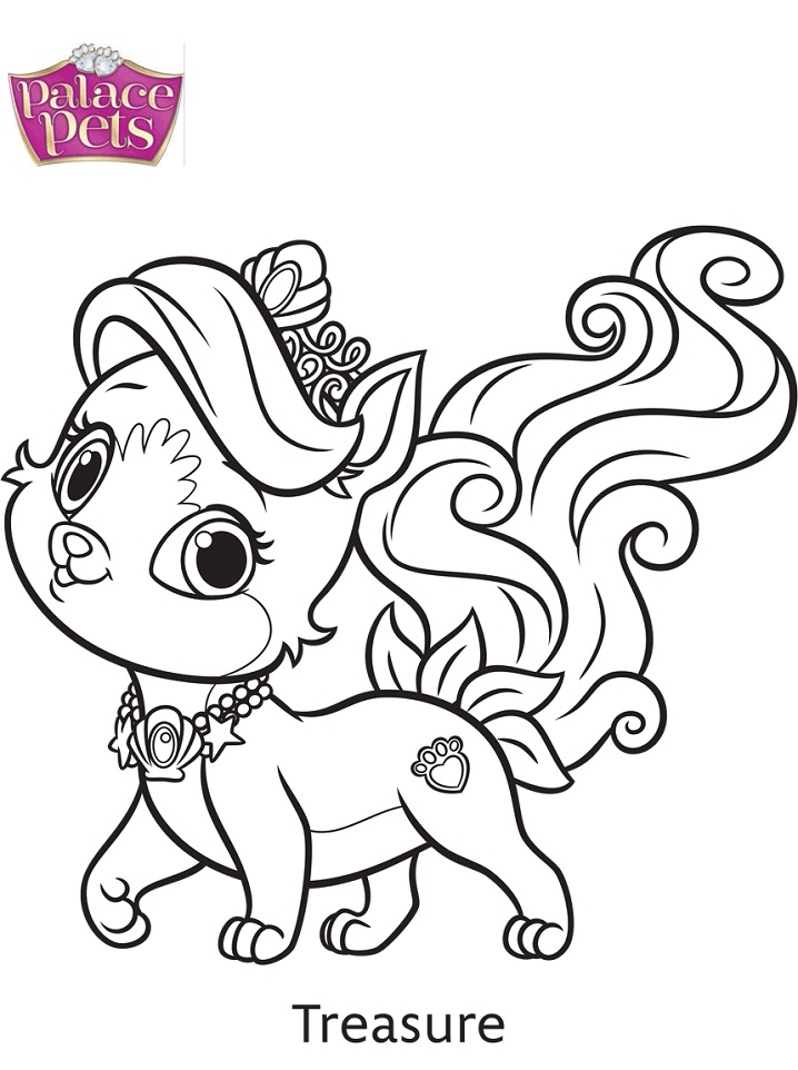 Palace Pets Coloring Page