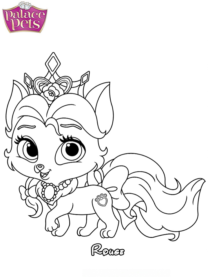 Palace Pets Rouge - Coloring Pages