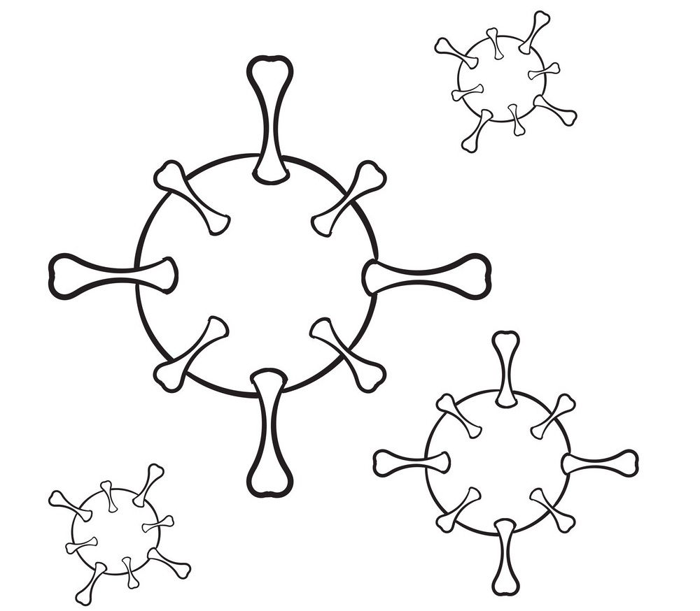 Рисунок коронавируса для детей
