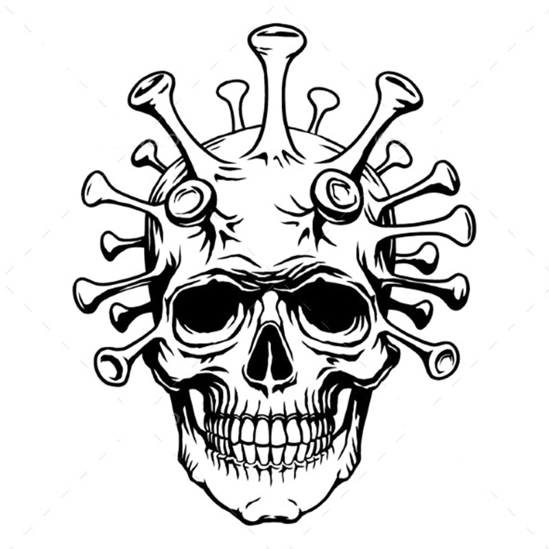 Coronavirus Skull Coloring Page - Free Printable Coloring ...