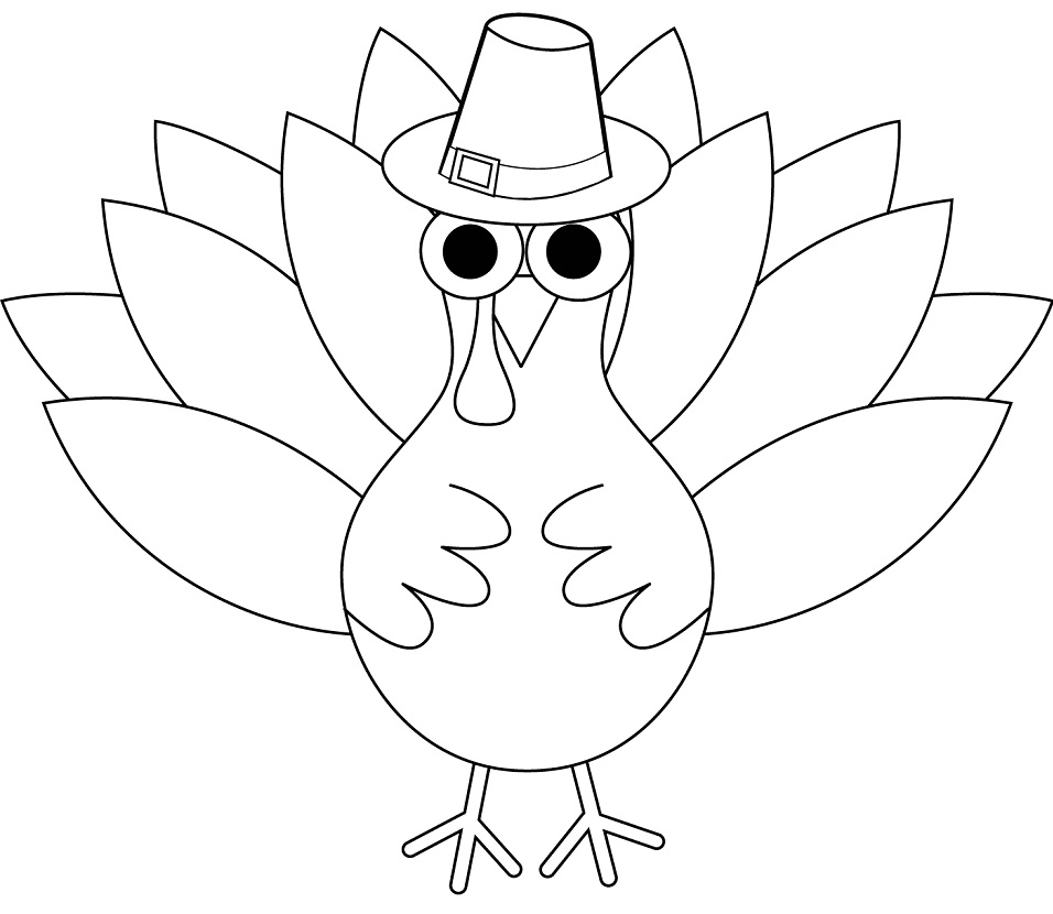 Printable Turkey Coloring Page