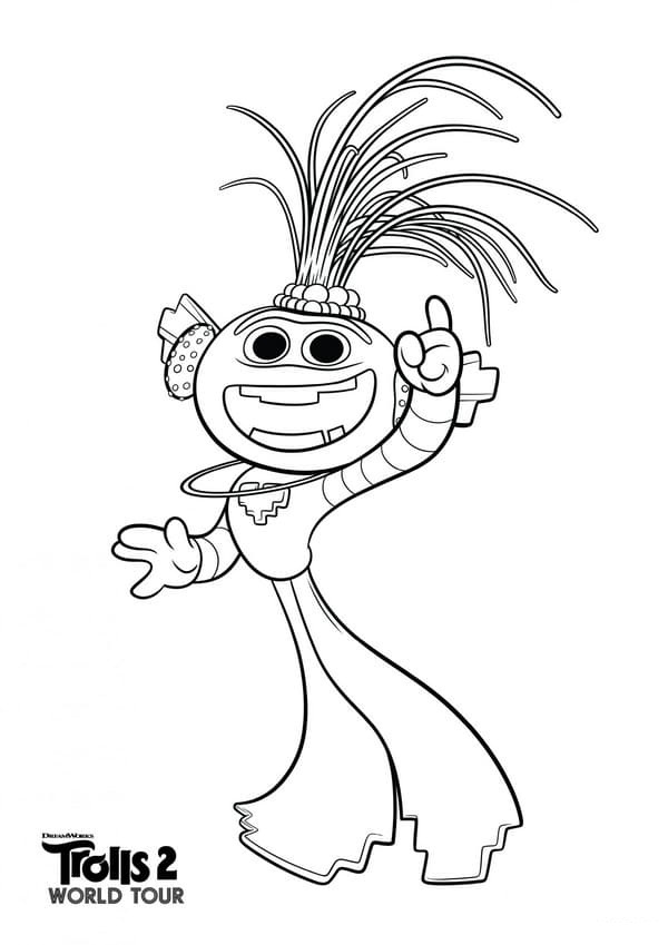king trollex coloring page  free printable coloring pages