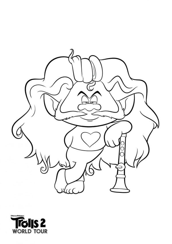 trolls world tour coloring pages  free printable coloring