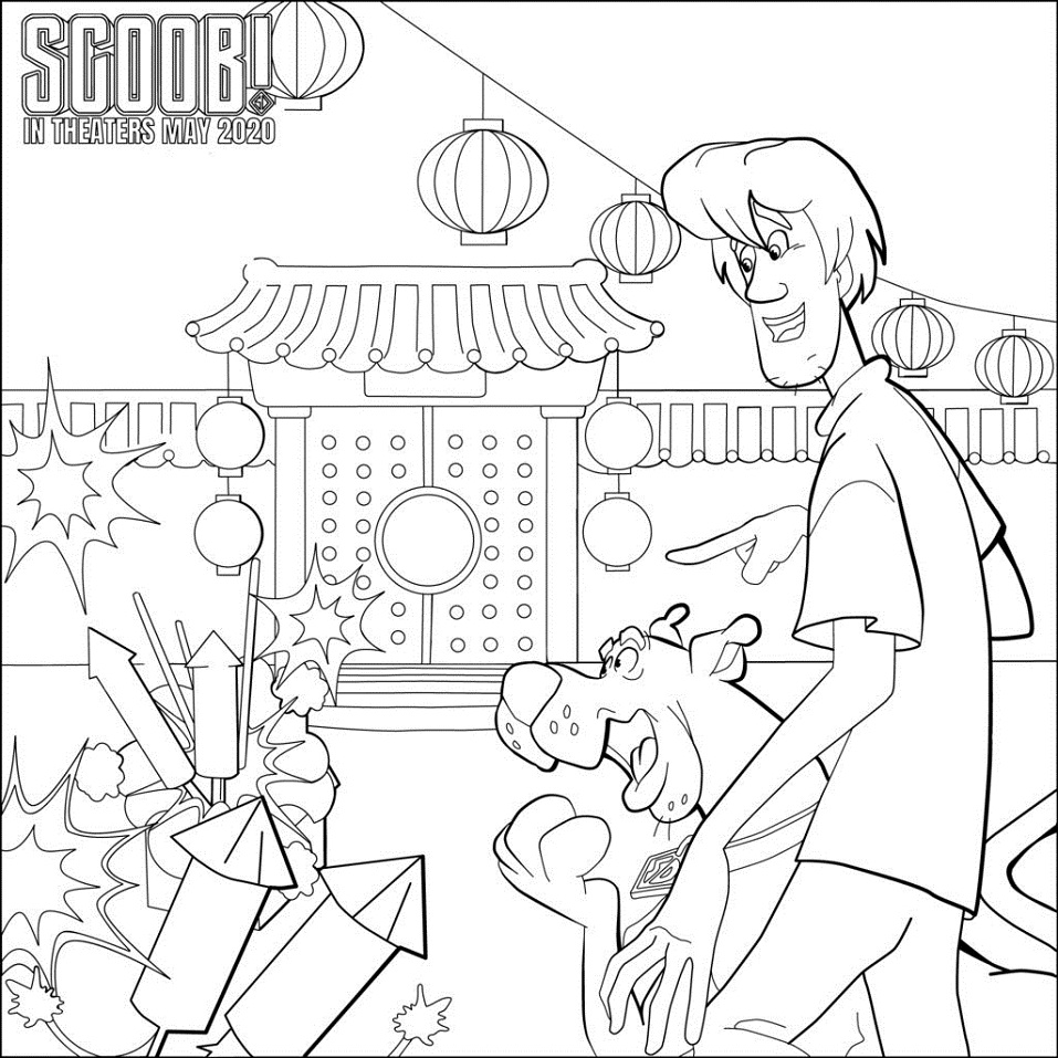 scooby doo shaggy coloring pages