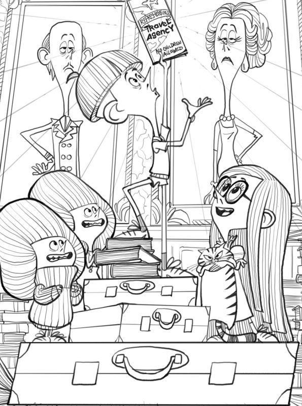 The Willoughbys Cast Coloring Page - Free Printable Coloring Pages for Kids