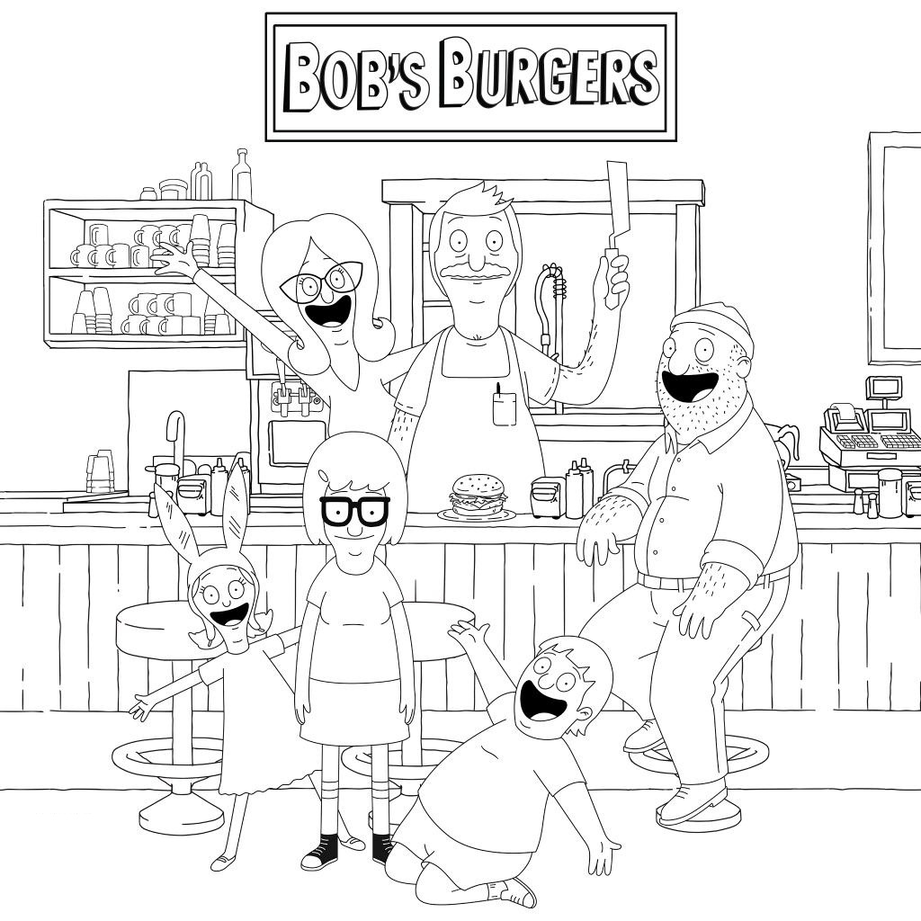 Bob's burgers coloring pages