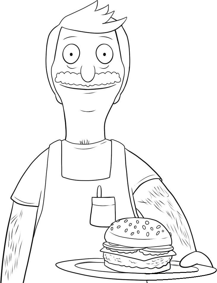 bobs burgers tina coloring pages