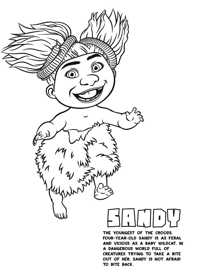 eep crood coloring pages printable the croods