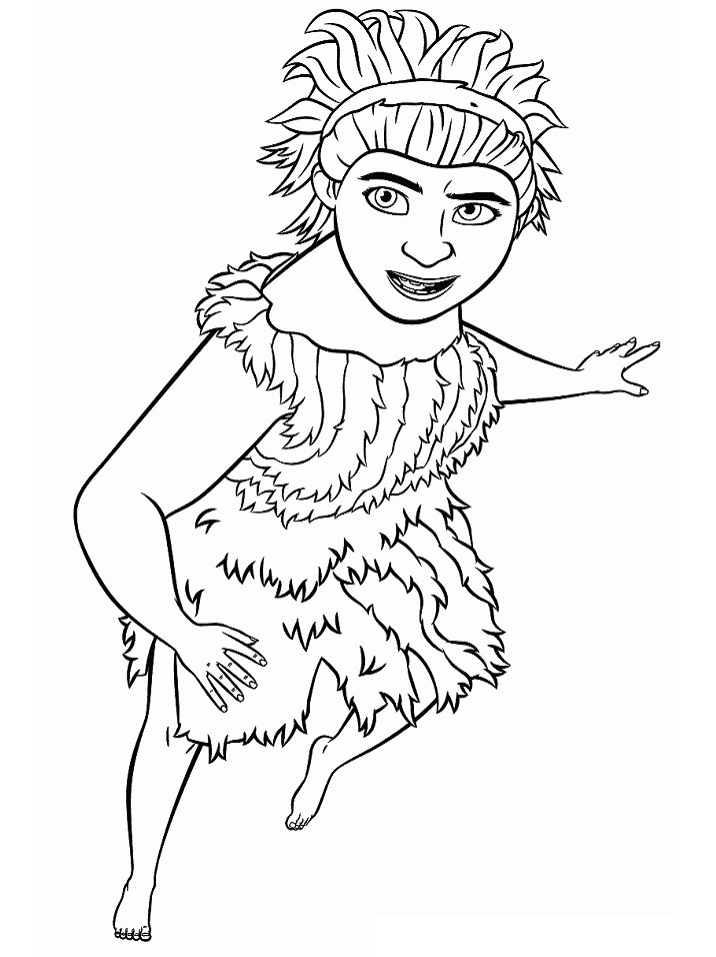 eep crood coloring page in pdf the croods