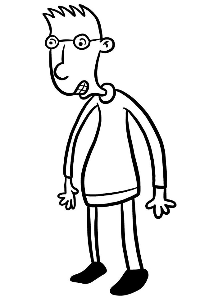 Brainy From Hey Arnold Coloring Page Free Printable Coloring Pages For Kids