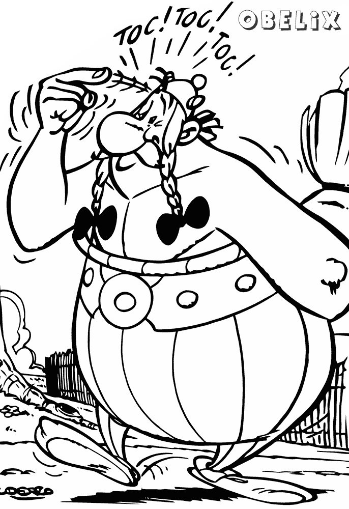 Asterix And Obelix Coloring Pages For Kids Printable Free Cartoon ...