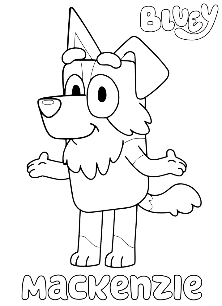 Bluey's House Coloring Page Free Printable Coloring