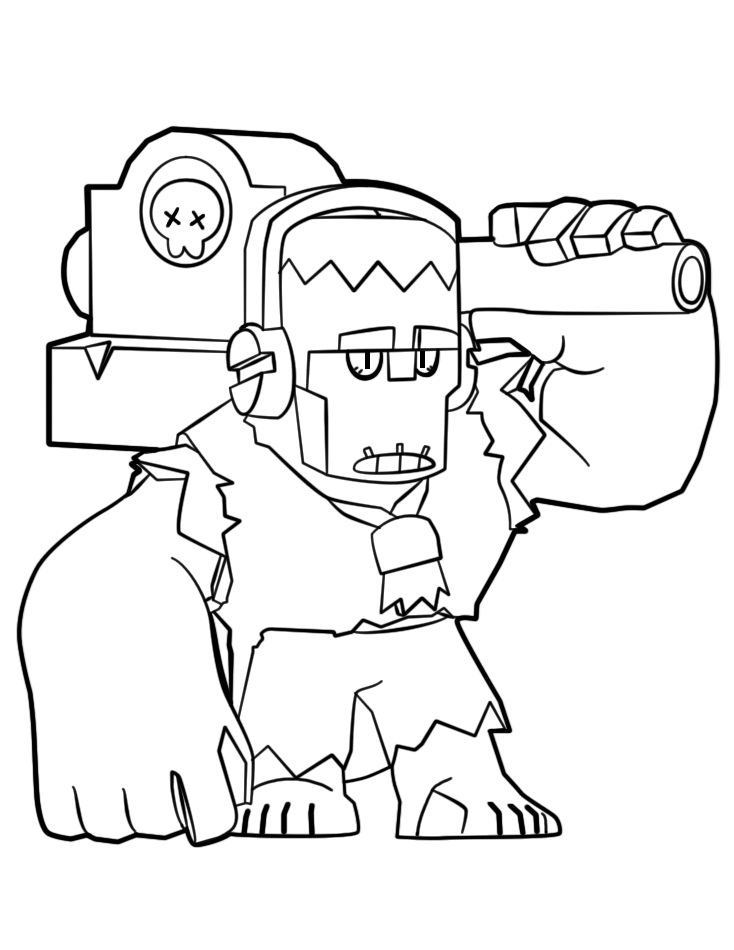 Edgar Brawl Stars Coloring Page - Free Printable Coloring Pages for Kids