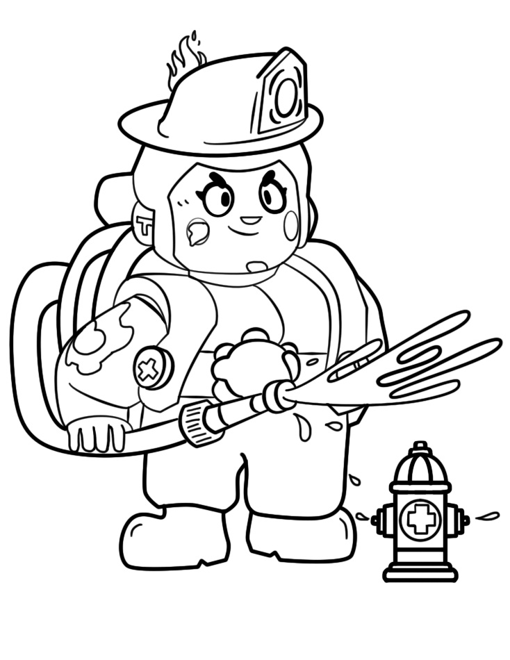 Brawl Stars Frank Coloring Page - Free Printable Coloring Pages for Kids