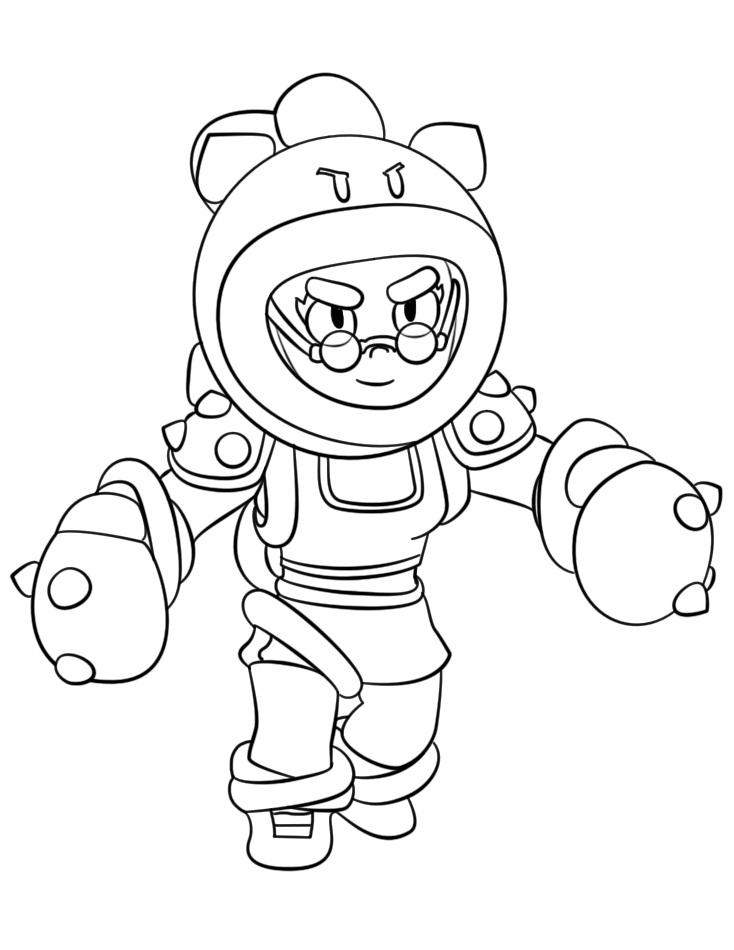 Brawl Stars Penny Coloring Page Free Printable Coloring Pages For Kids - penny brawl stars da colorare e stampare