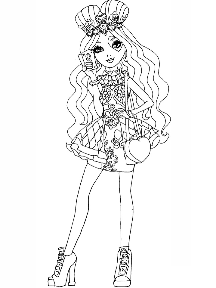 lizzie hearts coloring page free printable coloring pages for kids