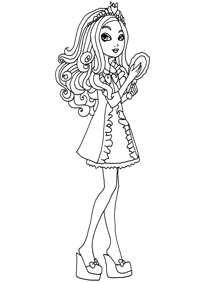 Getting Fairest Apple Coloring Page - Free Printable Coloring Pages for