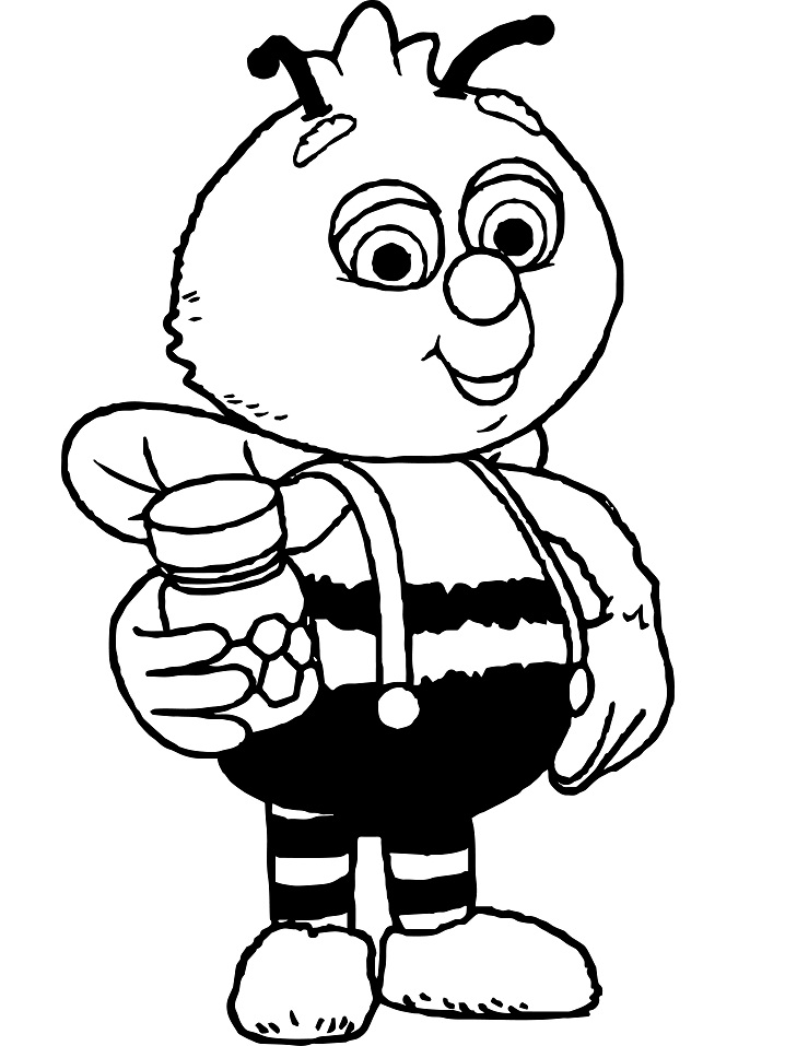 Bumble from Fifi and the Flowertots Coloring Page - Free Printable