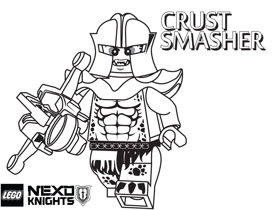 Crust Smasher from Nexo Knights Coloring Page - Free Printable Coloring