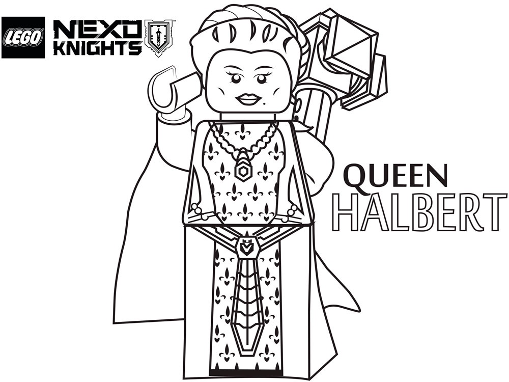 Queen Halbert Coloring Page - Free Printable Coloring Pages for Kids