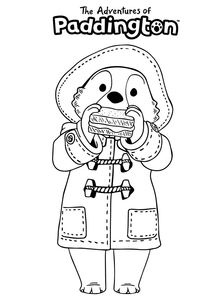 Paddington Bear Coloring Page