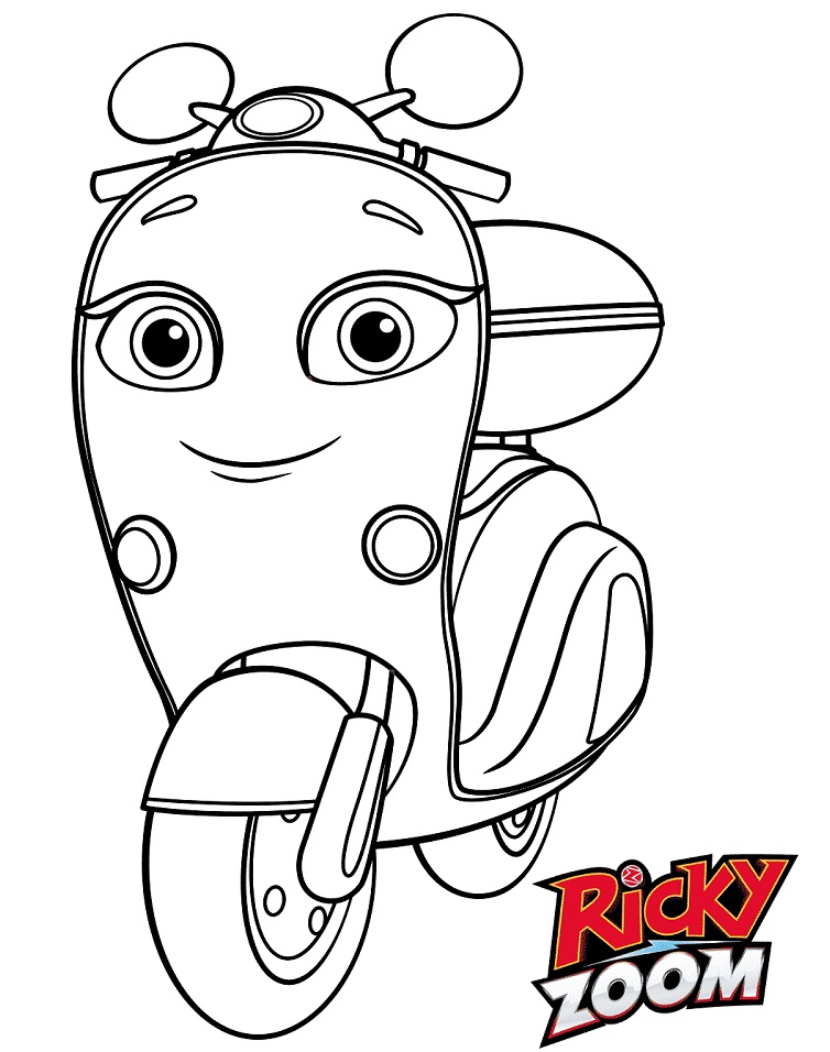 Ricky Zoom Coloring Page / Kids N Fun De Malvorlage Ricky Zoom Ricky