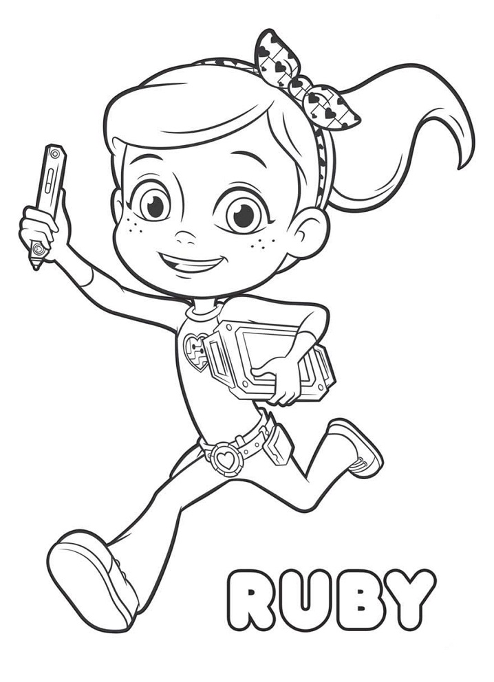 ray coloring page online rusty rivets