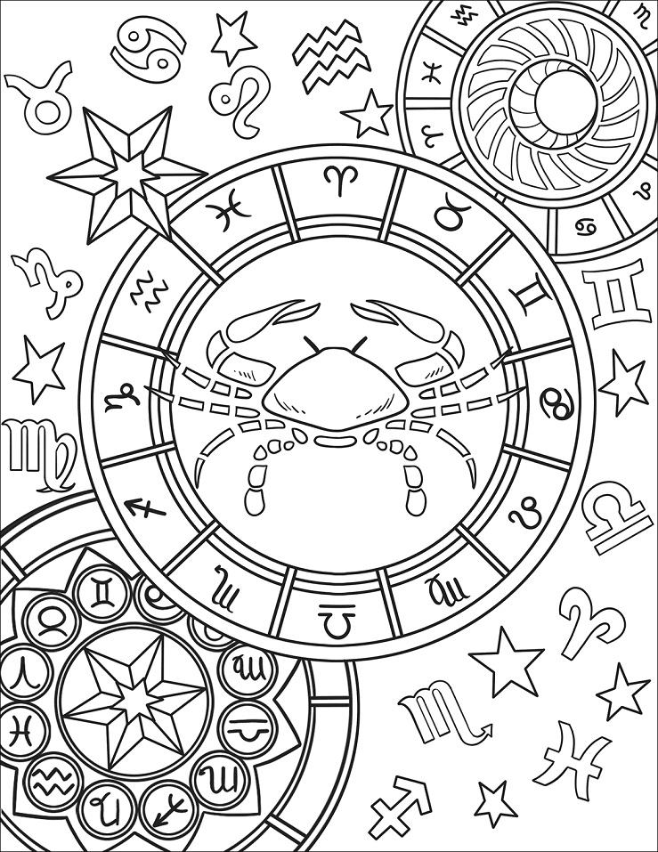Zodiac Signs Coloring Pages - Free Printable Coloring Pages for Kids