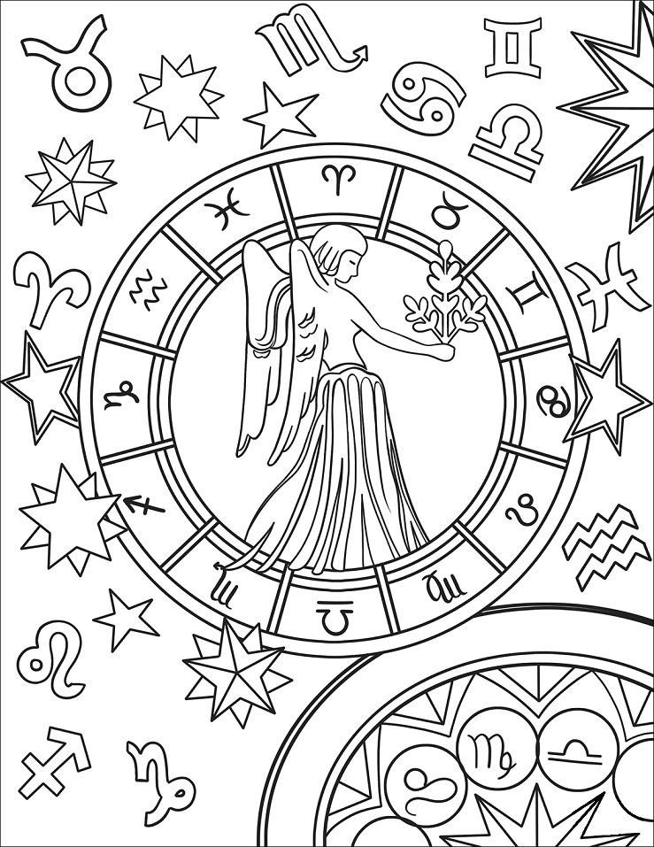 Zodiac Signs Coloring Pages Free Printable Coloring Pages for Kids