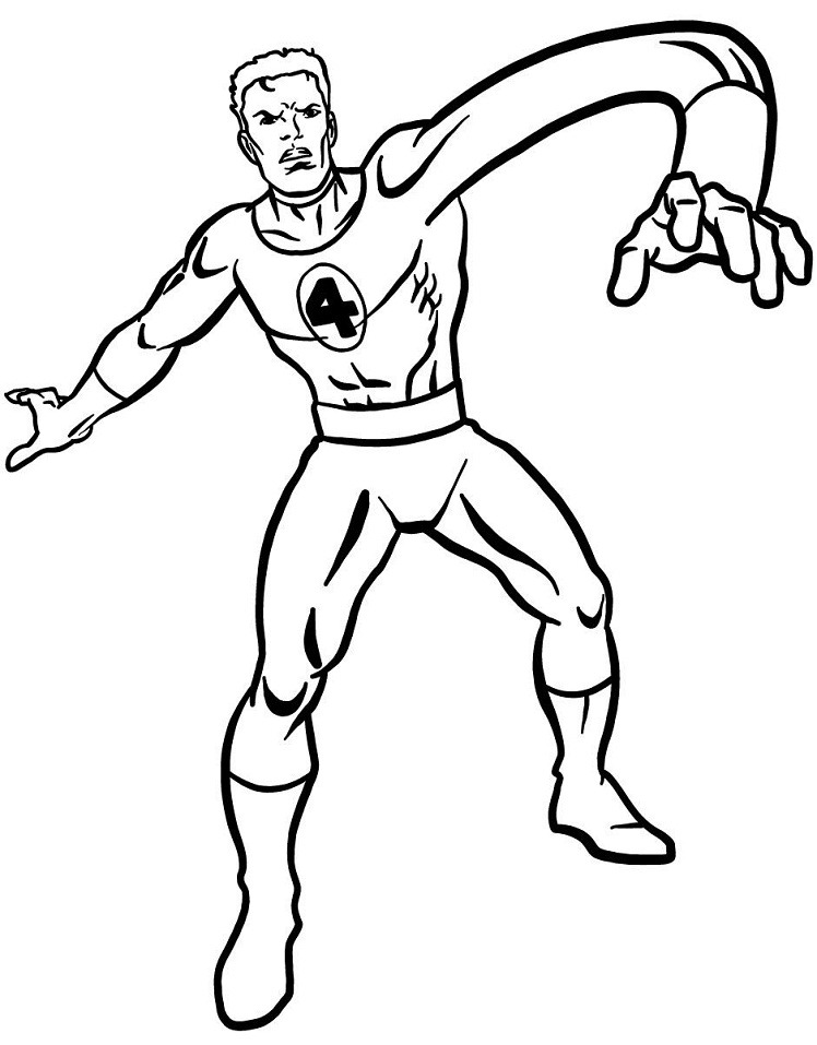 Mister Fantastic Coloring Pages