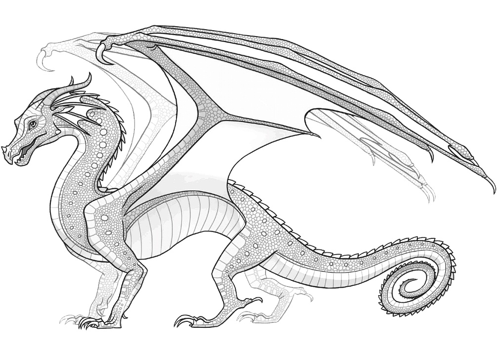 Dragon Wings Coloring Page - 219+ SVG PNG EPS DXF File