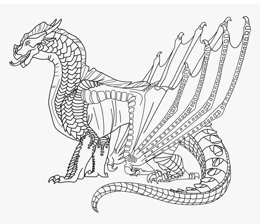 Hybrid Dragon Coloring Page - Free Printable Coloring Pages for Kids