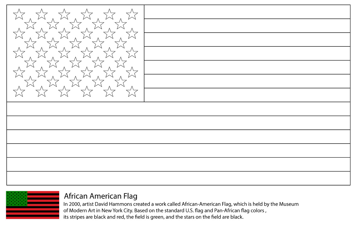 African America Flag Coloring Page Free Printable Coloring Pages For Kids
