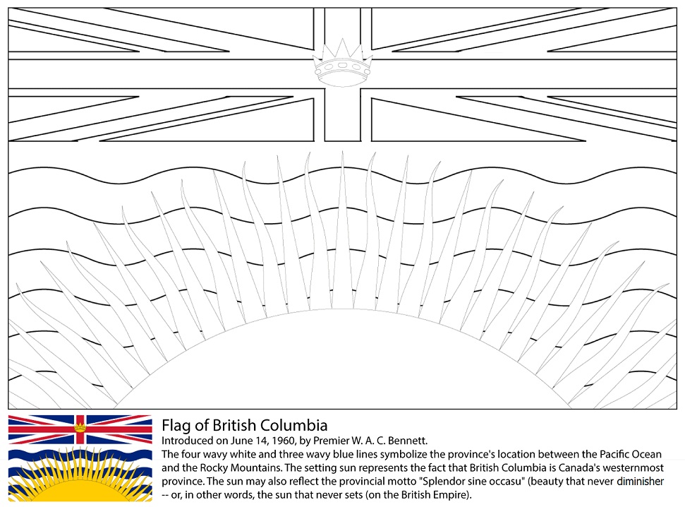 provincial flags coloring pages