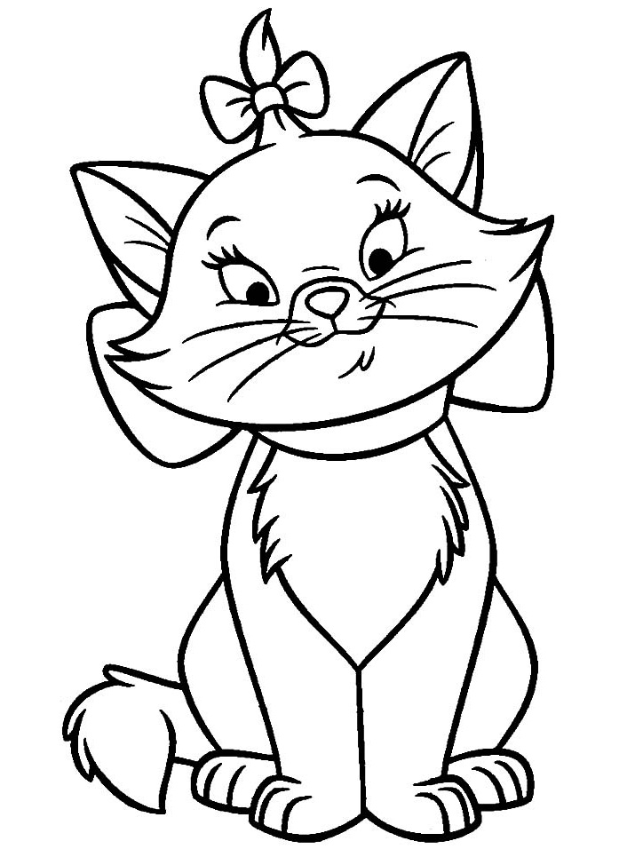 aristocats marie coloring pages