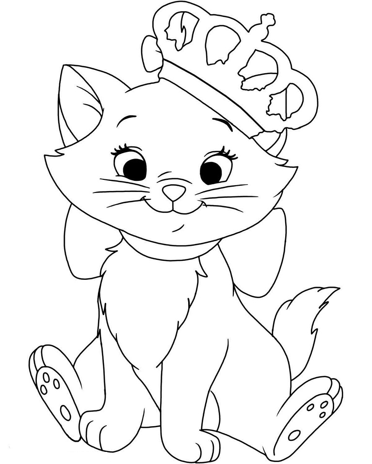 Marie from The Aristocats Coloring Page - Free Printable Coloring Pages