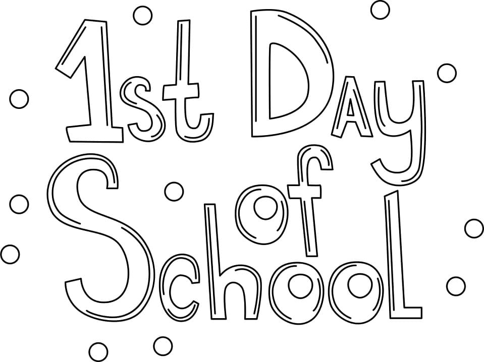 School Bus First Day Of School Coloring Page Free Printable Coloring 